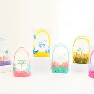 부활절 2구 바구니형비닐(10매)/부활절 달걀포장지