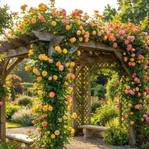 사하라덩쿨 망포트 넝쿨장미 개화주 묘목 노지월동 여름꽃 덩굴 장미 (목하원예조경)