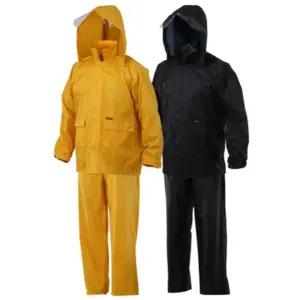 제비표우의 업무용우의 SI-112 곤색 황색 우비 경작업용