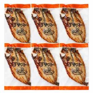 데워먹는 국내산 고등어구이 200g 6미/구운생선,구운고등어,고흥숯불생선구이