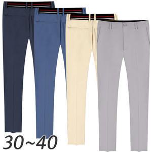 [30-40] 남성 여름 골프바지 구김없는 스판 히든밴딩 골프웨어 쿨 팬츠 남자 스판바지 여름바지 빅사이즈