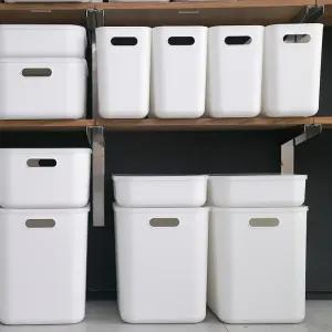 1 ＋1가규 모던 라운드 리빙박스 L-SLIM사이즈 국내생산 펜트리정리함 수납박스