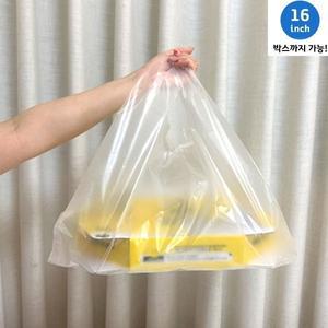 [봉다리넷]피자배달봉투 치킨봉지 사각비닐봉투 16인치 왕대형 100장n