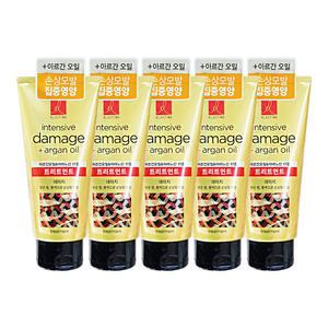 엘지 엘라스틴 아르간 오일 데미지 트리트먼트 손상된 모발용 300ml 5개 헤어