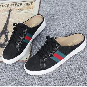 남성용블로퍼단화 뮬스니커즈 운동화 플랫슈즈 럭셔리 국산제품 슬립온 캔버스화