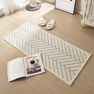 면 자가드 헤링본 주방매트 50x120cm