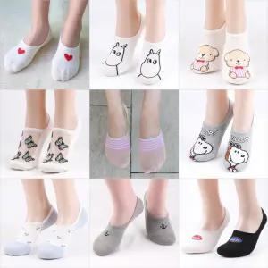 주니어 학생 여성 남성 캐릭터 여름 발목 패션 신사 덧신 양말 모음