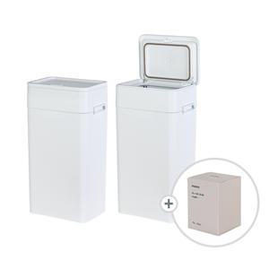 프랑코 모노스탠드 휴지통 화이트 비닐포함, 10L