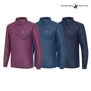 [비버리힐스폴로클럽]남성 자수 클래식 긴팔 카라티셔츠 TS336