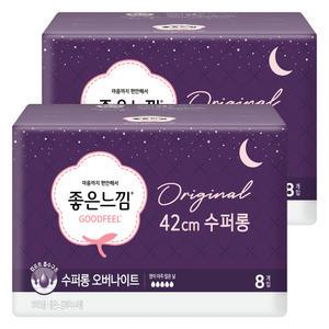 좋은느낌 오리지널 수퍼롱 오버나이트 8개입 2팩
