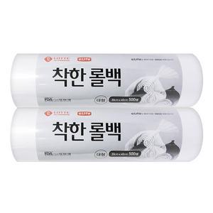 롯데 착한 롤팩 대, 30*40, 500매, 2개