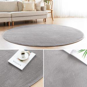 웰러그 항균 네이쳐 단모 러그 워셔블 카페트 원형 웜그레이, 200, 1개