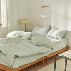 데코뷰 사각사각 알러지케어 호텔 이불커버 민트 SS, 1개