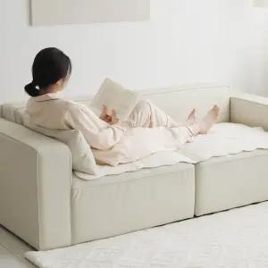 노마드 순면 워싱 쇼파패드 3인용 65x160