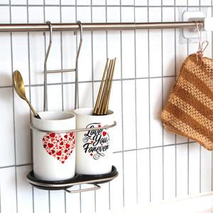 걸이형 도자기수저통 (러블리세트)
