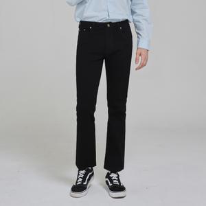 비버리힐즈폴로클럽 시크 올블랙 세미 부츠컷 데님 팬츠 / 빅사이즈 부츠컷 남자청바지