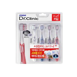 2080 닥터 크리닉 시린이 칫솔 4입 1개