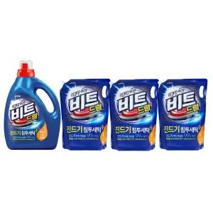 비트 액체세제 드럼 용기 3L, 1개 + 드럼 리필 2L, 3개