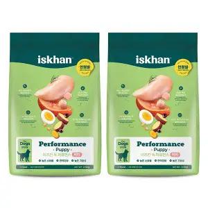 [소비기한 임박] 이즈칸 독 퍼포먼스 퍼피, 2.5kg, 2개