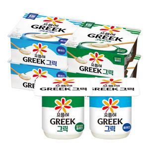 빙그레 요플레 그릭요거트 80g 8입 16입 / 플레인 달지않은 플레인