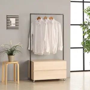 루디라 드레스룸 2단 이동식 행거 800 착불