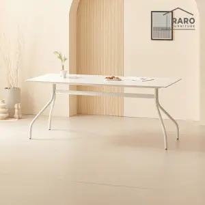 [/착불배송] 델핀 1800 유광 포세린 통 세라믹 6인 식탁 단품