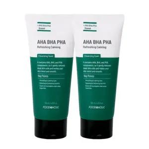 2개 아하바하파하 리프레싱 카밍 클렌징폼 120ml 데일리 모공케어 피지조절 폼클렌징