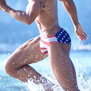 남자 수입 브리프 삼각 성조기 수영복 UXH91