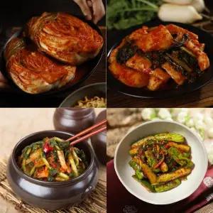 정담채 김치 4종세트 11kg (포기5+총각2+열무물3+오이1)