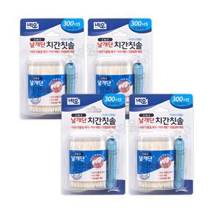 네오 2in1 날개단 치간칫솔 300+15개입 x 4개세트
