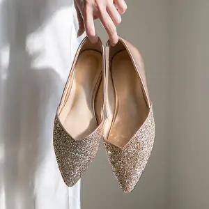 [분홍코끼리] 글로우 글리터 플랫(2cm)