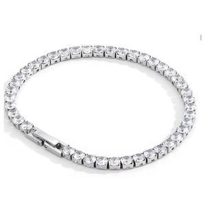 테니스팔찌 패션 커플 실버 체인 팔찌 남자