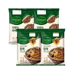 [CJ제일제당]비비고 잡채 644gx2개 + 언양식바싹불고기 460gx2개
