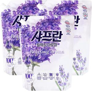 샤프란 섬유유연제 릴렉싱 아로마 리필 2.1L 3개