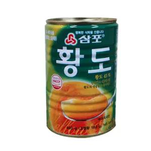 삼포 황도 슬라이스 400g 24개 1박스
