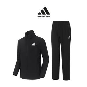 아디다스 컴뱃스포츠 마샬아츠 초경량 에어쿨링 트레이닝 세트 TR 140JS BK(블랙) 남녀 여름용 슬림핏