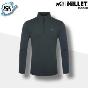 [밀레] 기능성 봄 여름 남성 남자 하이브리드 집업 티셔츠 작업복 등산복 미드나잇_CA