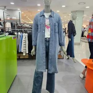 시슬리/애플아울렛/롱 셔츠형 데님 자켓 SADK03411