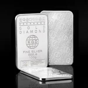 [한국금다이아몬드] 투자용 실버바 AG 100g 999.9 은투자 은시세