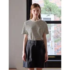 [올리브데올리브](센텀시티점)스트라이프 라운드넥 반팔 티셔츠 OW5ME215