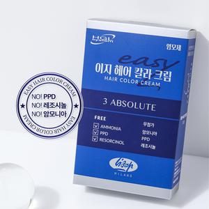 에코스라인 이지 헤어컬러 크림 순한 염색약 두피저자극 새치커버