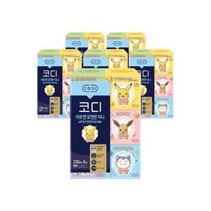 코디 아트앤 포켓몬 미니티슈, 230매, 6입, 6개