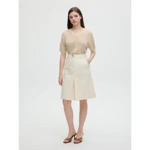 [롯데백화점]올리브데올리브 배색 스티치 세미 A라인 스커트 (OJ5MS354)