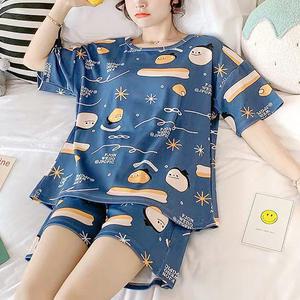 쉬블림로브 (반팔+}반바지) 여성 홈웨어 캐릭터 잠옷 세트 GGWD0514