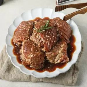 갈비아저씨 수제 돼지갈비 맛 양념목살 300g 10팩