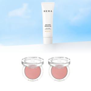 헤라 선 메이트 프로텍터 50ml + 헤라 센슈얼 피팅 글로우 블러셔 103호 히든모브 12g(6g x 2개) 세트