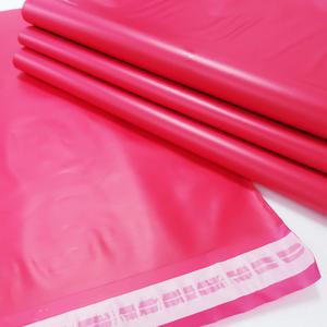 HDPE 택배봉투 쇼핑몰 포장지 포장 의류 비닐 접착 핑크 18x25+4 100매