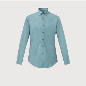 트레몰로 HC09 슬림 멜란지 셔츠 (주)세정 남성 25SS 봄 터콰이즈그린 뱀부  TL5S1221