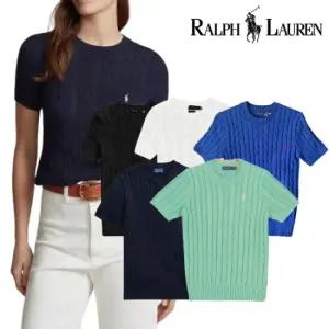 폴로 랄프로렌 여성 라운드 반팔니트