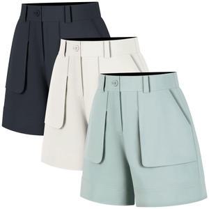 여성 골프 반바지 여름 스판 허리 밴딩 4부 여자 골프웨어 필드 연습복 골프복 바지 빅사이즈 55~77